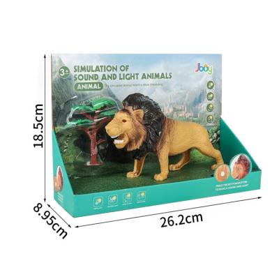 China Solid Plastic Figure Toy Farm Animal Lion Wild Animal Toys PVC plastic simulation toy animal farm model animal for sale