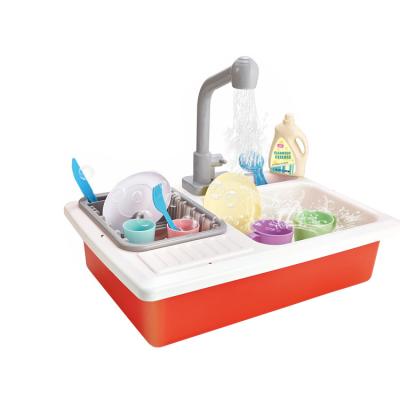 China Playhouse Toys Cooking House Wholesale JBOY Toys Kitchen Real Sink With Water for sale