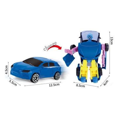 China Deformation Toys Car Robot Car Toy Diy Model Engineering Vehicle Deformation 2 in 1 Robot Car Toys Kid's Gift for sale