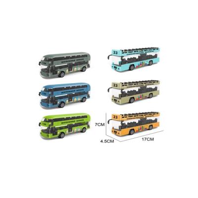 China Toy Pull Back School Bus Die Casting Diecast Parts Die Cast Miniature Bus Car Model Toys For Boys Children Gifts for sale