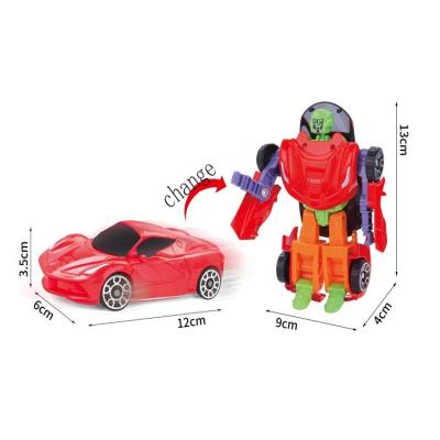 China Hot Selling Deformation Toys Car Kids Deformation Robot Toys Freely Transform Robot And Car With Light for sale