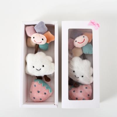 China Sustainable Luxury Pet Gift Set 3 Pieces Toys For Cat Cute Toy Strawberry And Factory Direct Sale Cloud Shaped Pet Playing Product for sale