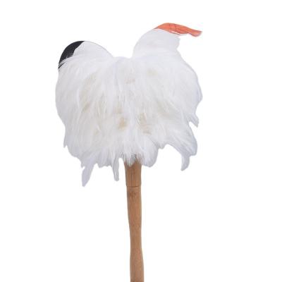 China Natural White Office Feather Chicken Feather Cloth Cleaning Cloth With Long Handle for sale