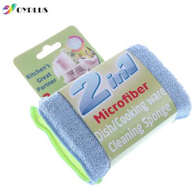 China Sustainable High Quality Microfiber Kitchen Sponges For Kitchen Cleaning Tools for sale