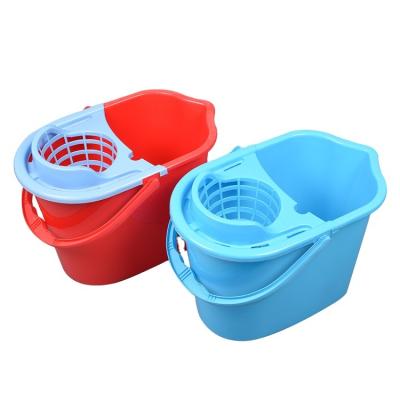 China Sustainable 14L Customized Color Household Printed Plastic PP Water Mop Bucket for sale