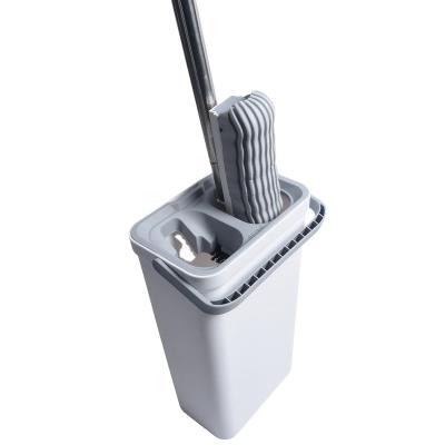 China Durable Stainless Steel Hand PVA Pole Free Handle Cotton Mop With Bucket For Indoor Cleaning for sale