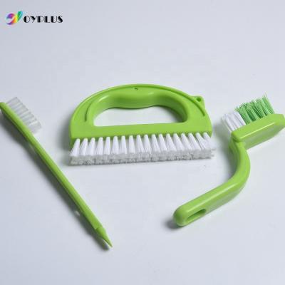 China Durable Plastic Material Groove Handheld Gap Cleaning Brushes For Door Window Track Kitchen for sale