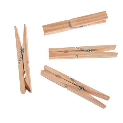 China Eco-Friendly Wholesale Manufacturer Wooden Pegs Nature Simple Wooden Clothespins for sale