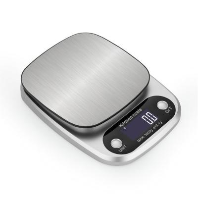 China Weight Measuring Digital Electronic Scales For Kitchen Food In Silver Color for sale