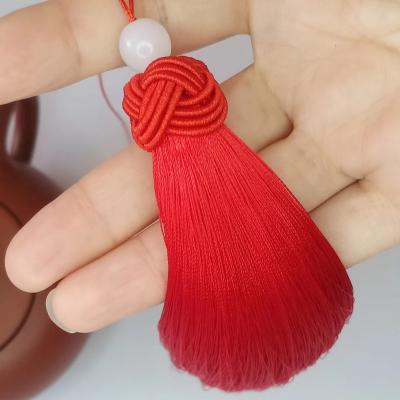 China Sjzmm 1000colors mobile phone for 15cm silk l tassel fringe for party l tassel for car silk fringe decoration for sale