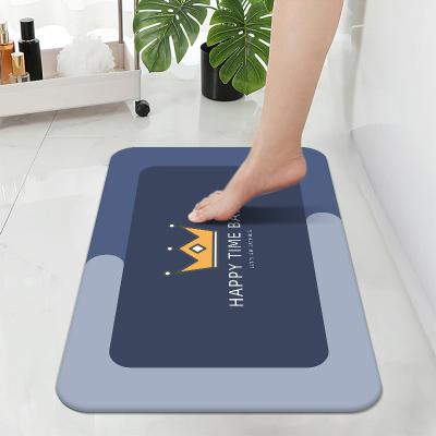 China Washable Color&Geometry Non Slip Curved Corner Bath Mat Soft Bathroom Floor Shower for sale