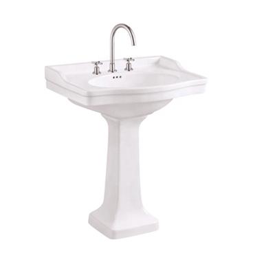 China Modern Good Quality Design OEM Nice Ceramic Bathroom Hand Sink With Pedestal for sale