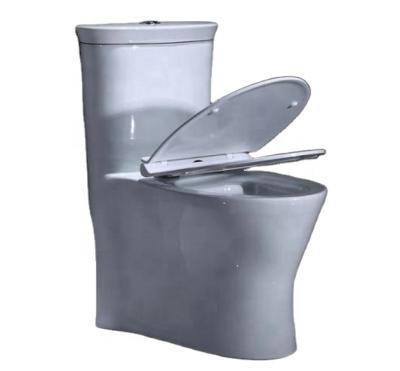 China Chaozhou Supplier New Design Double-Flow White Siphonic Jet Flushing One Piece Ceramic Toilet for sale