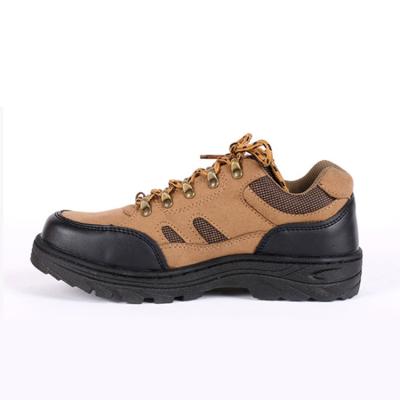 China TPR HK8505 Customization High Quality Leather Summer Breathable Men Lace Up Non-slip Steel Toe Outdoor Safety Increasing Shoes for sale