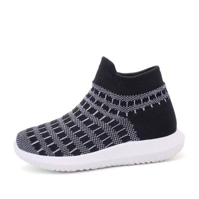 China OEM TK0003 flat cheap moq fabric knitting shoes kids sock shoes custom kids stockings for sale