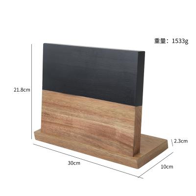 China Viable Wooden Magnetic Knife Set Universal Knife Holder Block Holder Knife Block Holder for sale