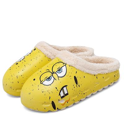 China Wholesale New Fashion Style Women Lightweight Unisex Fluffy Slippers Winter Shoes Waterproof Slippers Men for sale