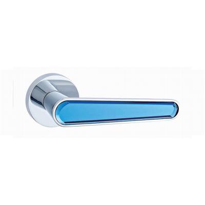 China Zink Handle Sell Well Zink Crystal Indoor Door Lock Guangdong Hyh Hardware New Circular Type Arc Handle for sale