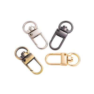 China Eco-firendly Bag Part Strap Diy Buckle Clasp Handbag Mini Hardware Accessories Lanyard Rotating Small Swivel Chain Snap Hook for sale