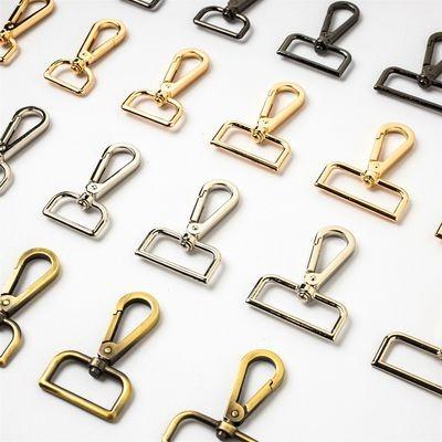 China For Handbags Purses Hot Sale 15-50mm Alloy Gold Nickel Customized Snap Hook Purse Bag Buckle Fashion Dog Metal Swivel Clasp for sale