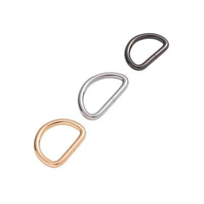 China High Quality Metal Ring Buckle Chain D Ring Wholesale Custom Nickel Metal Purse Belt For Metal Key Chain Ring for sale