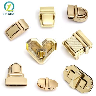 China Guangzhou Eco - Friendly Wholesale Decorative Push Handbag Parts Lock For Hardware Bag for sale