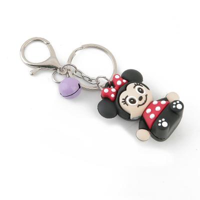 China Eco-firendly Personalized Custom Shaped 3D 2D Keychain PVC Soft Plastic Rubber Key Chain For Women Promotional Cute for sale