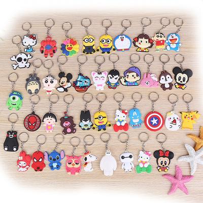 China Eco-firendly custom design plastic manufacturers wholesalers 2D pvc main chain hot sale soft rubber kids cartoon plastic logo for sale