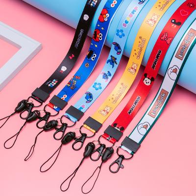 China Manufacturer Wholesale Washable Cute Chain Lanyard Key Customize Single Double-Sided Printing Mobile Phone Straps for sale