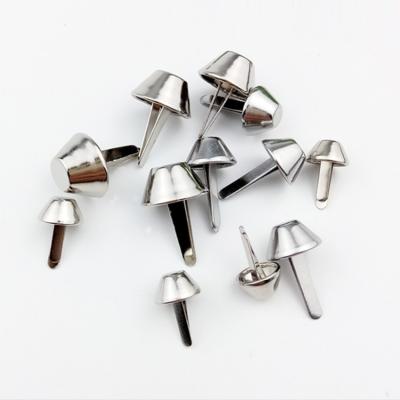 China Fasion Lexing brass metal claw nail head for shoe bags accessories stud rivets for handbag metal button rivet clothing rivets for sale