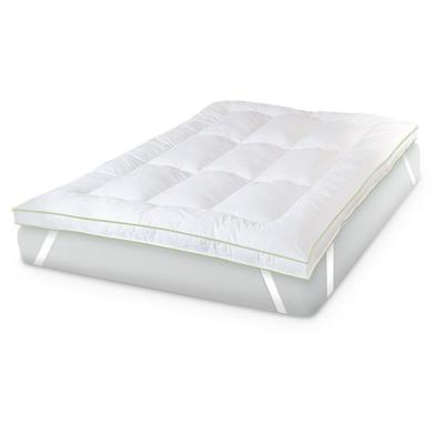 China Foldable hotel microfiber&goose down&feather mattress topper, bed mattress topper, feather bed topper for sale