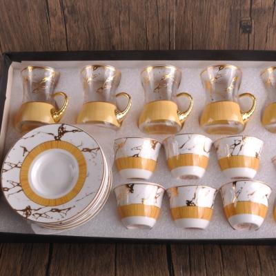 China Sustainable Glass Cup Set 6pcs Coffee for sale