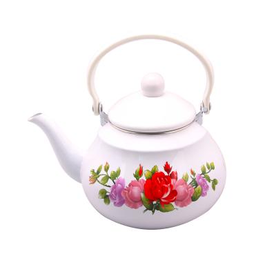 China Sustainable China Manufacturing Cheap Promotional Porcelain Glazed Tea Kettle Durable for sale