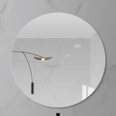 China JS-5121 Modern Home Decorative Frameless Wall Hanging Mirror Sun Shaped Customized Wholesale Luxury Popular Silver Design Float Glass for sale