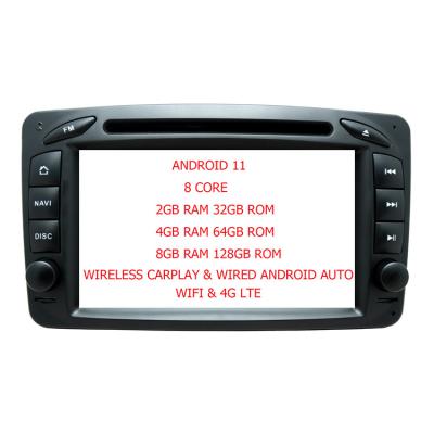 China ZYCGOTEC 8 Core GPS Android 11 Car DVD Player For For Mercedes Benz CLK W209 W203 W463 Radio Wifi Carplay for sale