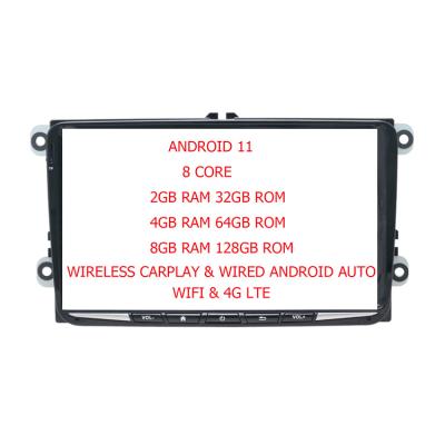 China ZYCGOTEC 8 Core Android 11 Car Radio 2Din For Volkswagen/VW/Passat/POLO/GOLF/Tiguan Skoda/Octavia Seat /Leon GPS Wifi 4G Carplay for sale