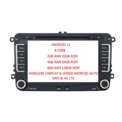 China ZYCGOTEC Android 11 GPS Car Multimedia Player 2DIN Car DVD For VW/Volkswagen/Golf/Polo/Skoda/Octavia Radio GPS Wifi 4G lte Carplay for sale