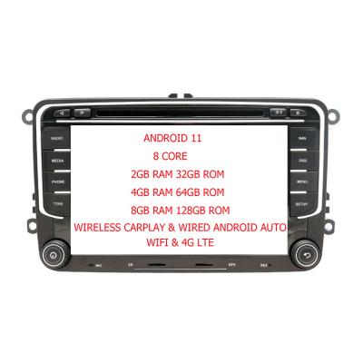 China ZYCGOTEC Android 11 GPS Car Radio DVD Player For VW Golf/Volkswagen Skoda Octavia 8 Core Car Multimedia Wifi 4G Lte Carplay for sale