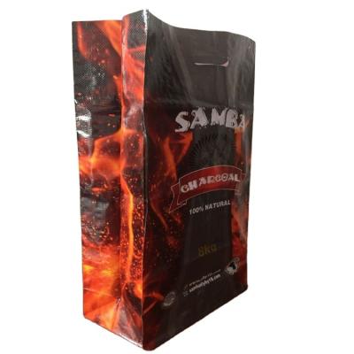 China Water Proof Moisture Proof Charcoal Packaging Plastic Bags With Handle for sale