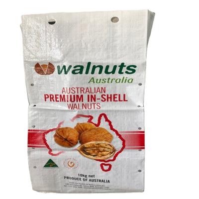 China Moisture Proof Agriculture Nuts Bags 10kg Corn Packaging Bags For Poly PP Plastic Woven Bags To 50kg for sale