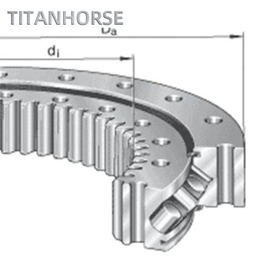 China CROSS Grade Single Row Bolt Roller Cross Turntable Swivel Ring Bearing for sale