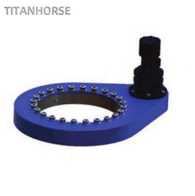 China Hot Sale CROSS ROLLER Spur Gear Slewing Embedded Housing Drive for sale