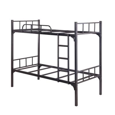 China Modern simple design metal mesh bunk bed/welded pipe iron bunk bed frame/elegant steel double bed for sale