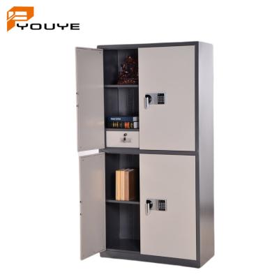 China Metal Electronic Lock Customized 2 Door Metal Filing Cabinet Fireproof Office Furniture Folder Cabinet for sale