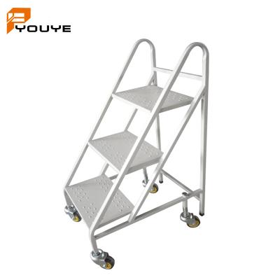 China Modern Wholesale Metal School Library Book Ladder Three-Layer Book Trolley Trolley for sale