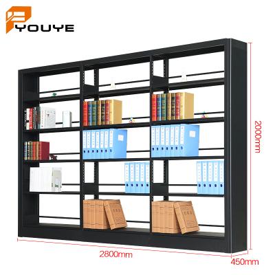 China Modern Professional Hot Sides Bookshelf 5 Tiers Wooden Dish Adjustable Steel Shelf for sale