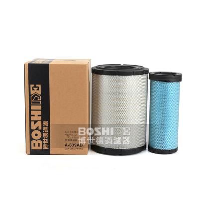 China Use For Excavator BOSHIDE Excavator Price Use The Good Filter High Quality Air Filter For E320B/C/D HD820-3 SY215 131-8822 P536457 AF25589 A-639 for sale