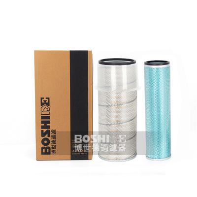 China Use For Excavator BOSHIDE Excavator Price Use The High Quality Filter Air Filter Good For R210-5/7 R220-5/7 R260-7 P902309 11EM-21041 AF26285 A-647 for sale