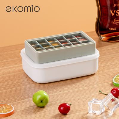 China Wholesale Personalized Viable Mini Silicone Combo Storage Molds Small Container Custom Box Ice Cube Tray for sale