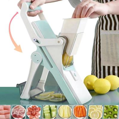 China Veggie Onion Mandoline Slicer Cutter Chopper Graters Multifunction Kitchen Accessories Safe Viable Manual Frozen Meat Slicer for sale